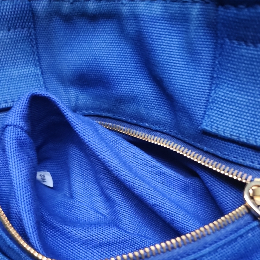 Authentic Prada Milano Royal Blue Canvas Tote Bag With Card And Strap - Picture 8 of 9